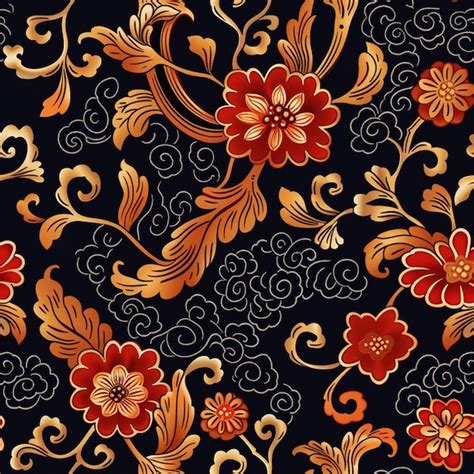 Premium Photo Traditional Indonesian Batik Vector Pattern