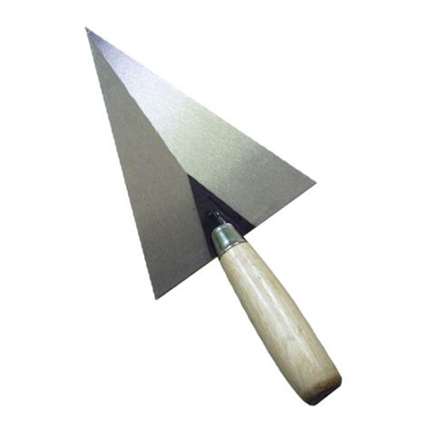 Bricklaying trowel with wood handle, Solid structure, construction and plastering tools