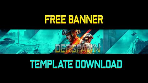 Free Battlefield Youtube Banner Template Photoshop Psd Bf