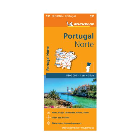 Northern Portugal Michelin Regional Map Boutique De L Aventure