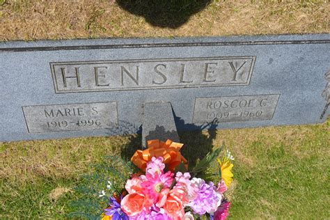 Roscoe C Hensley 1909 1960 Find a Grave äreminne