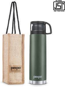 Pexpo Hrs Hot Cold Isi Certified Vacuum Insulated Bottle Fererro With Jute Bag Ml Flask
