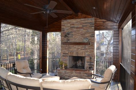 Second Story Screened In Porch Craftsman Porch Charlotte By Gjk Building And Remodeling