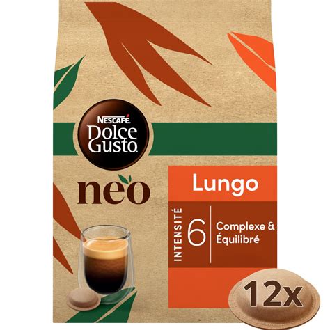 DOLCE GUSTO NEO Capsules de café Lungo intensité 6 compatibles Dolce