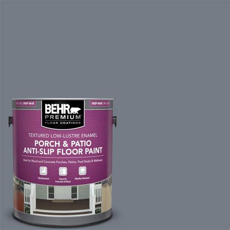 Behr Premium Gal Ppf Deep Shale Textured Low Lustre Enamel