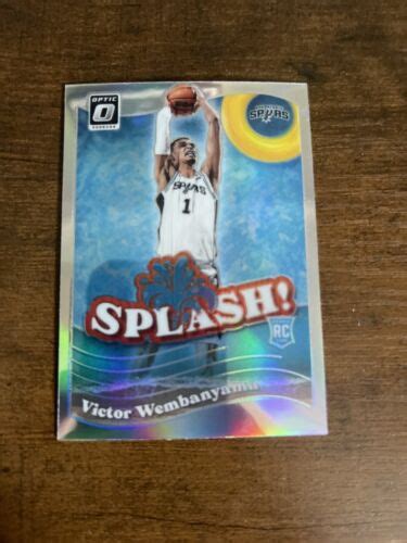 2023 24 Panini Optic VICTOR WEMBANYAMA 6 Splash Holo Silver Prizm RC