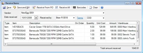 Backloading Inventory Desco Help