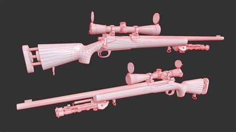 M24 - SWS Sniper Rifle 3D Model by yn-delmund