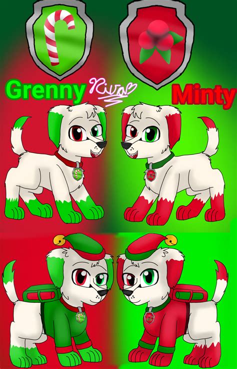 Paw Patrol Grenny And Minty By Rivadiamond On Deviantart