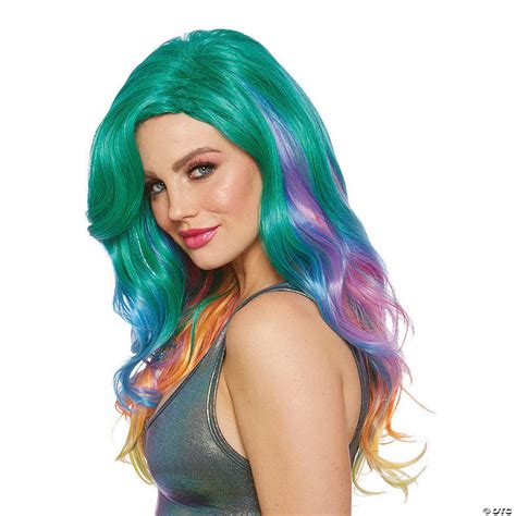 Adult Rainbow Wig Oriental Trading