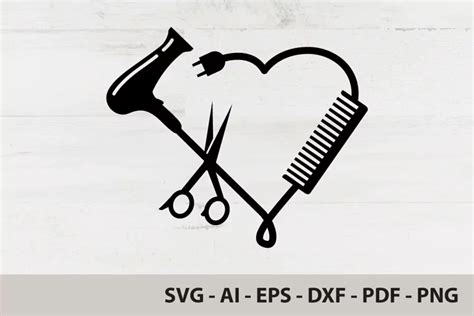 Hair Dresser Svg Hair Dresser Heart Svg Hair Stylist Heart 1799657