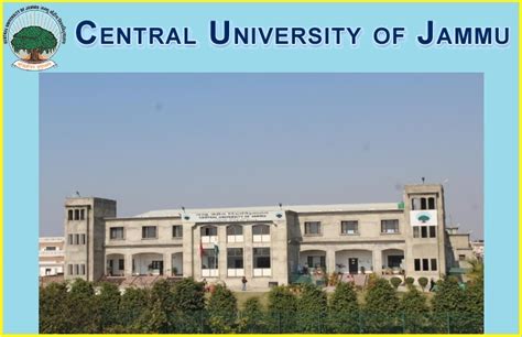 Central University Of Jammu Recruitment 2019 For Research Assistant And