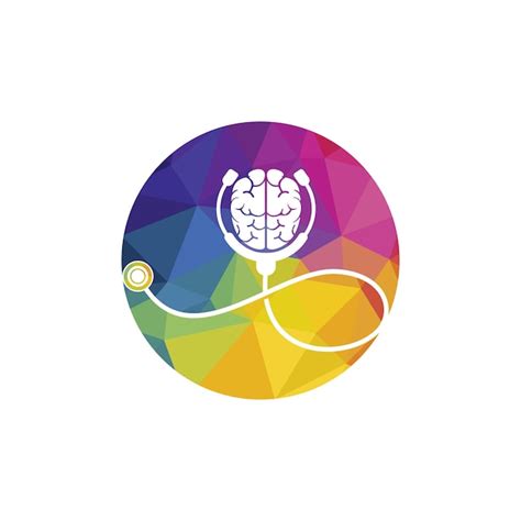 Mod Le De Logo Vectoriel De Soins Du Cerveau Vecteur Premium