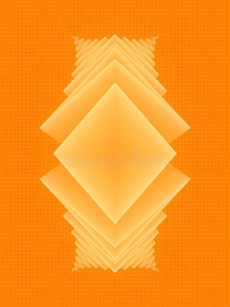 Composition With Zigzag Pattern Orange Colored Abstract Background D