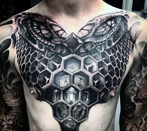 50 Skull Chest Tattoo Designs For Men Haunting Ink Ideas