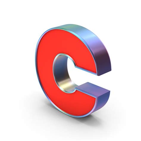 Lowercase Letter C 3D, Incl. letter & language - Envato 