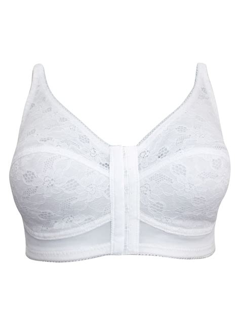 Naturana Naturana White Firm Lace Control Bra With Posture Control