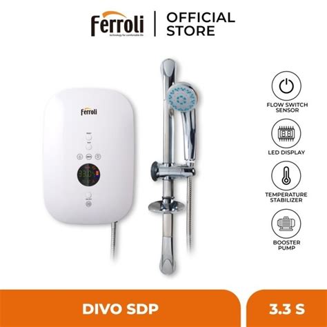 Jual Ferroli Instant Electric Water Heater Divo Series SDP 3 3S