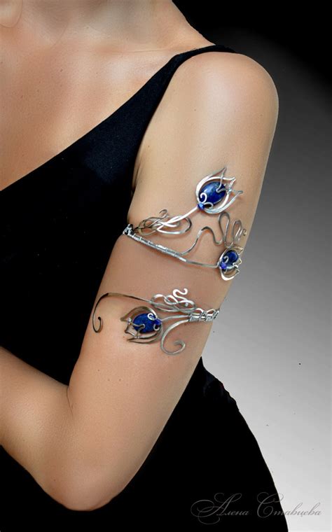 Upper Arm Cuff Beauty Guru Bridal Bracelet Flower