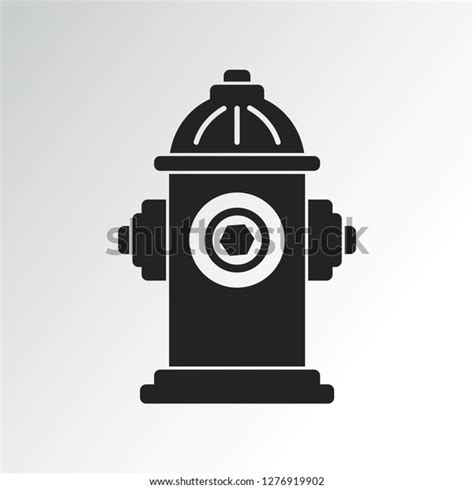 Black Fire Hydrant Icon Vector Illustration Stock Vector Royalty Free