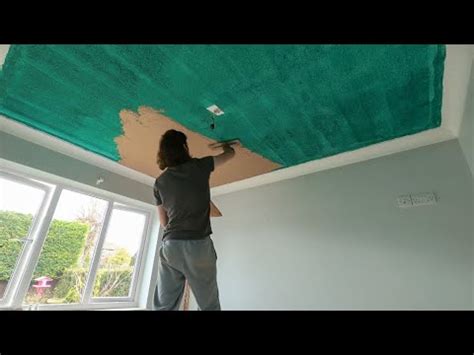 Plastering A Small Ceiling Green Grit YouTube