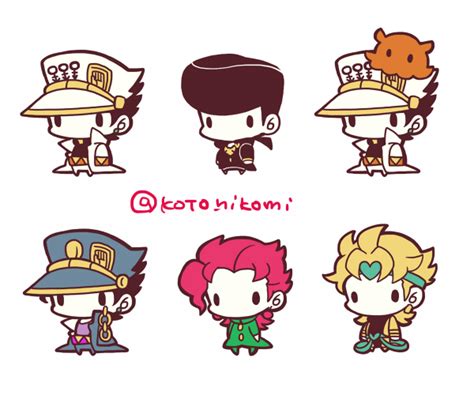 Kujo Jotaro Dio Brando Kakyoin Noriaki And Higashikata Josuke Jojo