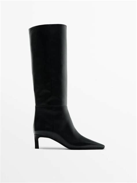 Massimo Dutti Fw Low Heel Boots In Low Heel