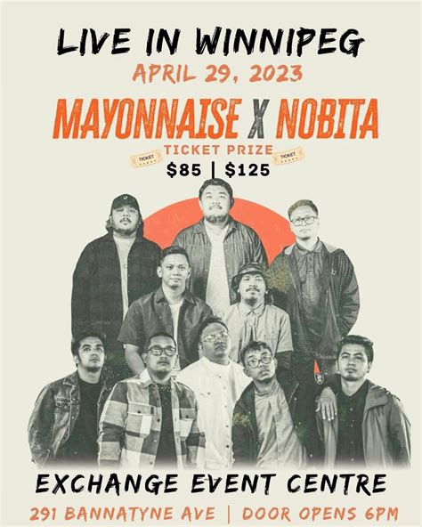 Mayonnaise & Nobita in Winnipeg April 29, 2023 Exchange Event Centre ...