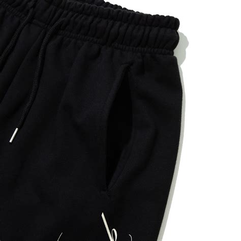 lettering sweatpants black