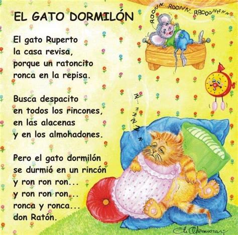 Poemas De Gatos Com Rimas - El gato | Poemas cortos para niños, Poemas infantiles, Poesía para niños