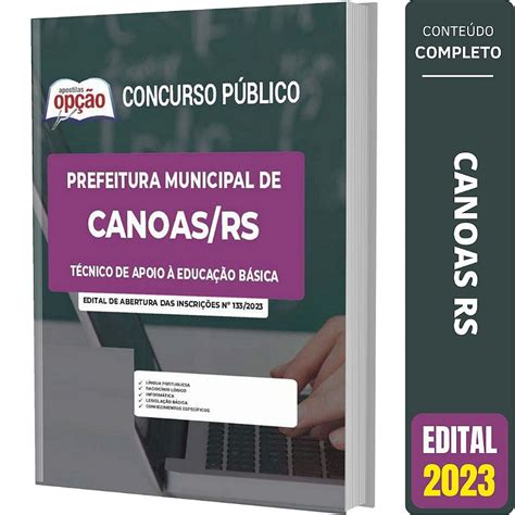 Apostila Canoas Rs T Cnico De Apoio Educa O B Sica Solu O Cursos