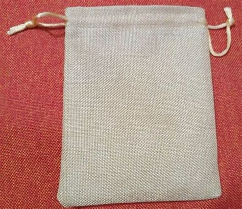 Plain Drawstring Off White Cotton Jute Potli Bag Capacity 200g At