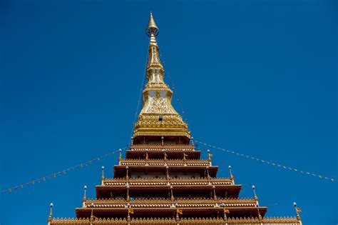 Temple In Thailand Phra Mahathat Kaen Nakhon Khon Kaen Province