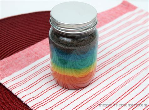 How to make Rainbow Coloured Salt - the easy way! - Messy Little Monster