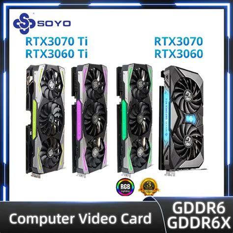 SOYO Full New RTX 3060 12GB GDDR6 NVIDIA GPU 192bit DP 3 40 OFF