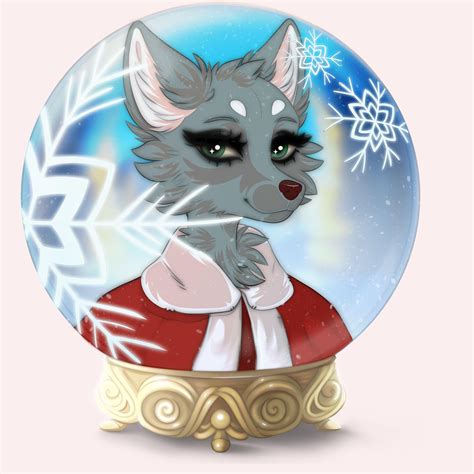 Winter Wonder Snow Globe Headshot Up Close Rfurry