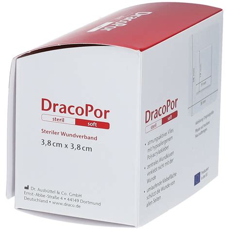 DracoPor Wundverband soft weiß steril 3 8 cm x 3 8 cm 50 St Shop Apotheke