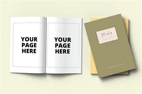 6x9 book cover and pages design mockup by Rami's Mockups on Dribbble