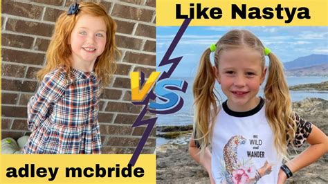 Adley McBride VS Like Nastya Lifestyle Comparison In 2021