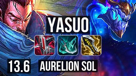 Yasuo Vs Aurelion Sol Mid Legendary Games Kr Master