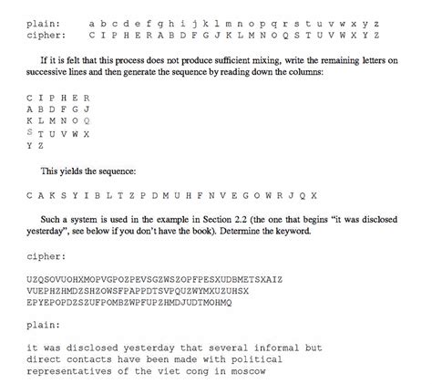 Solved A disadvantage of the general monoalphabetic cipher | Chegg.com