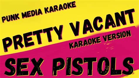 Sex Pistols Pretty Vacant Karaoke Instrumental Pmk Youtube