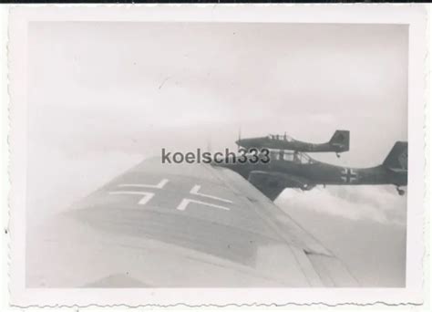 Foto Stuka Geschwader Ju Flugzeuge Im Verbandsflug Ber