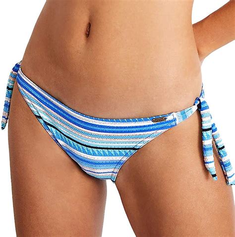 Amazon Banana Moon Dasia MACAPA Bikini Bottom Tie Side Blue