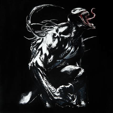 Venom - T-shirt Symbiote en colère noir | Elbenwald