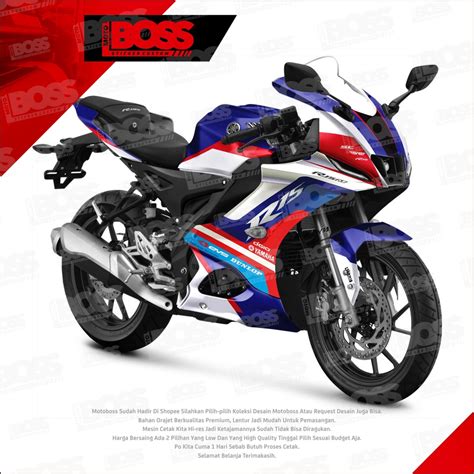 Jual Sticker Decal Yamaha R V Full Body Stiker Striping Full Body