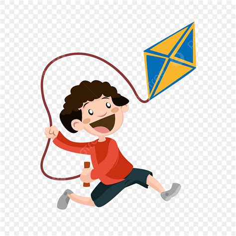 Fly A Kite Clipart Hd PNG, Boy Flying A Kite, Boy Clipart, Boy, Kite PNG Image For Free Download