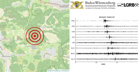 Erdbeben Bei Burladingen Zollernalbkreis Bw Am