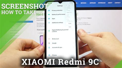 How To Take Screenshot On XIAOMI Redmi 9C Capture Screen YouTube