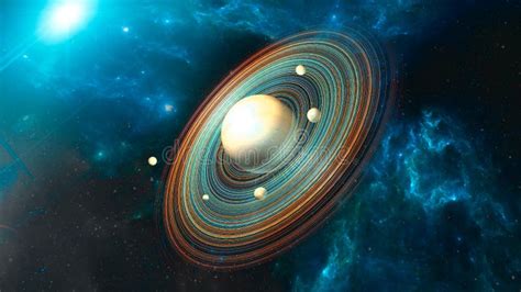 Planet with Rings. Formation and Creation of New Worlds. Exoplanets ...